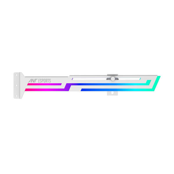 Ant Esports GCB90 ARGB Graphics Card Holder (White) Ant Esports