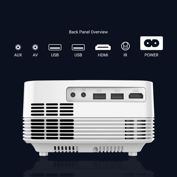 Ant Esports View 511 LED Projector with Remote (White) Ant Esports