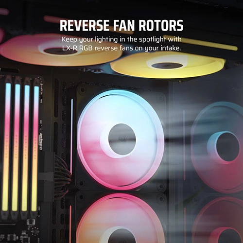 Corsair iCUE Link LX120-R RGB Cabinet Fan, Triple Pack CORSAIR