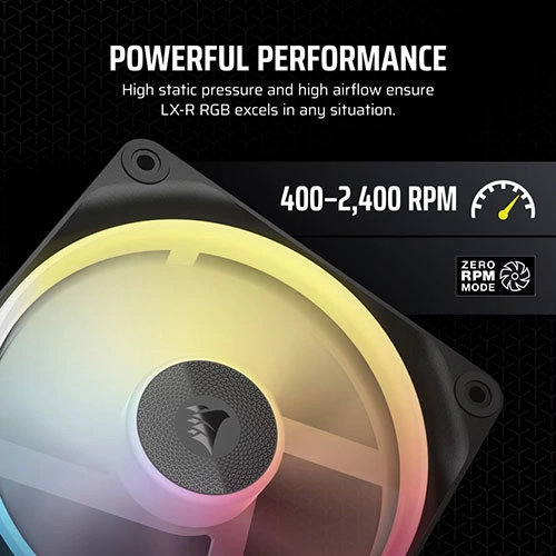 Corsair iCUE Link LX120-R RGB Cabinet Fan, Triple Pack CORSAIR