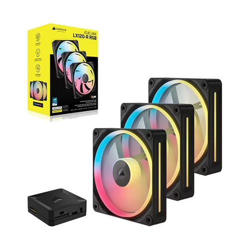 Corsair iCUE Link LX120-R RGB Cabinet Fan, Triple Pack CORSAIR