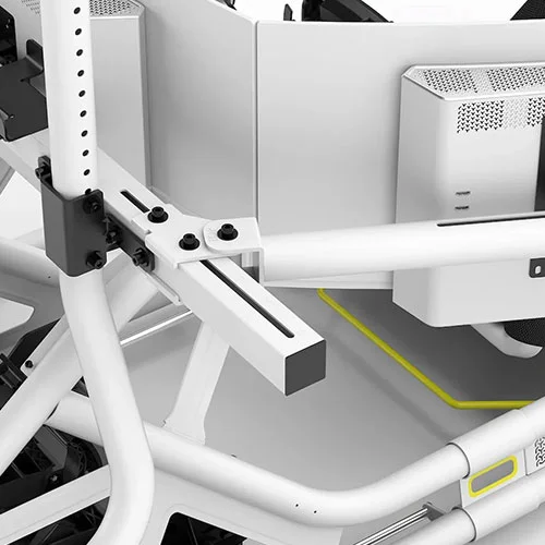 Fanatec ClubSport GT Cockpit Triple Monitor White Expansion Kit FANATEC