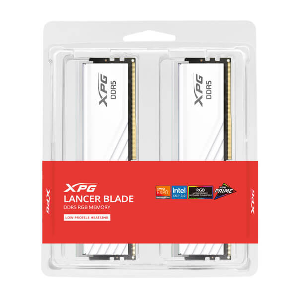 Adata XPG Lancer Blade RGB White 64GB (32GBx2) 6000MHz CL30 DDR5 RAM ADATA
