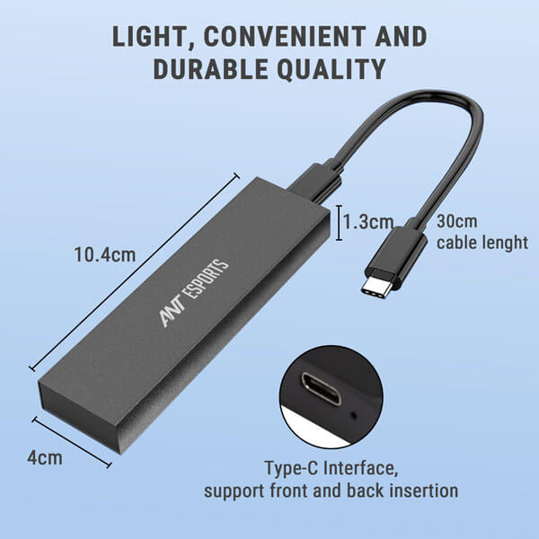 Ant Esports AENE201 M.2 NVMe External SSD Enclosure Ant Esports
