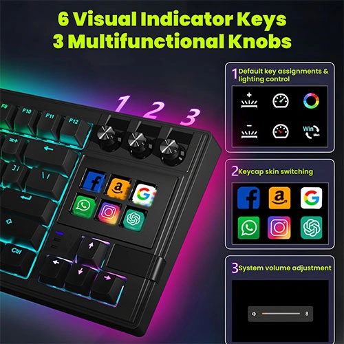Ant Esports Apex 400 AI Hybrid Stream Deck RGB Mechanical Keyboard ANT ESPORTS