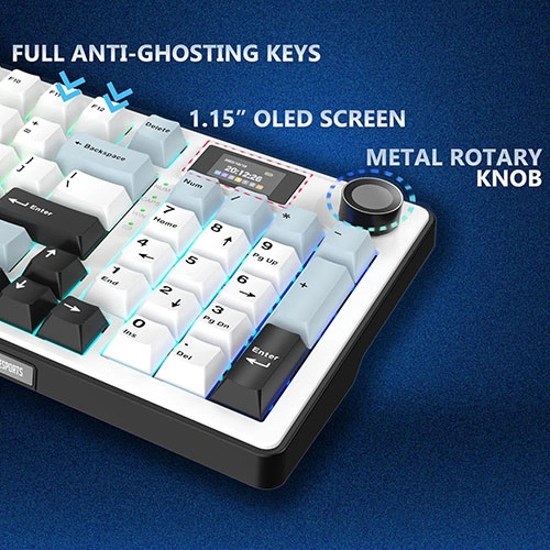 Ant Esports APEX300 Wireless Tri Mode RGB Mechanical Gaming Keyboard ANT ESPORTS
