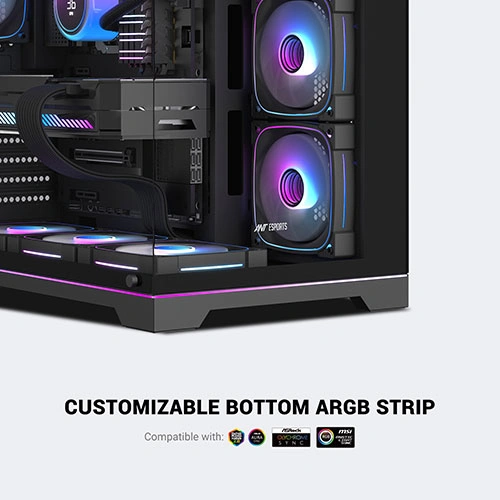 ANT Esports Crystal X7 Pro Max ARGB ATX Mid Tower Case Ant Esports