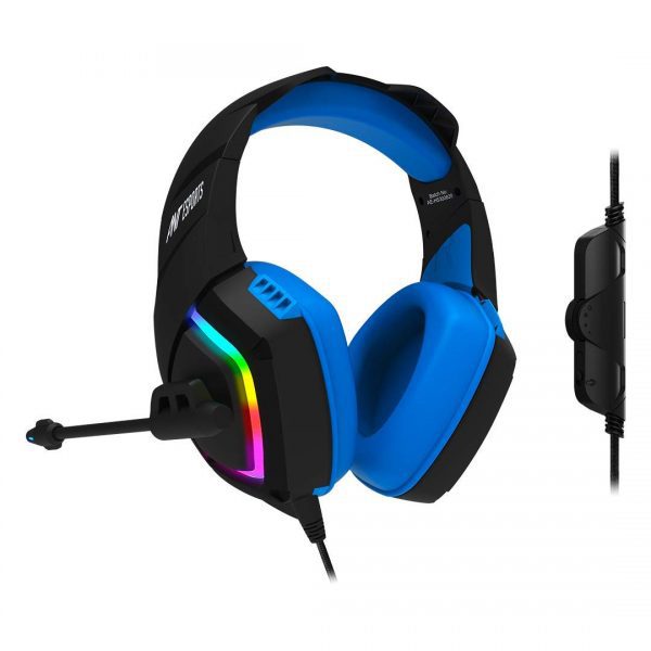 Ant Esports H530 Black-Blue Multi Platform Pro RGB Gaming Headset Ant Esports