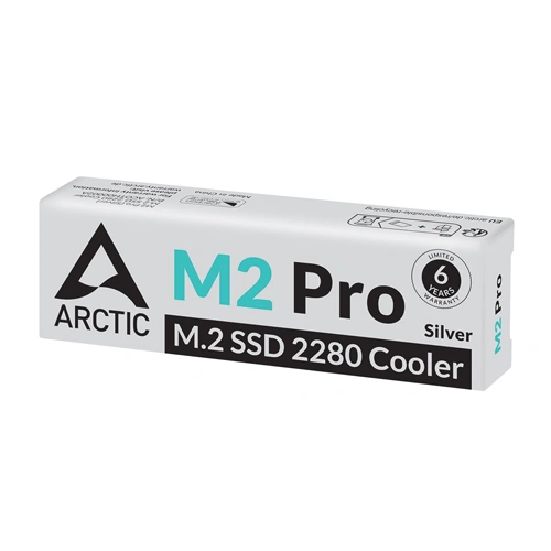 Arctic M2 Pro Silver SSD Cooler for M.2 Drives ARCTIC