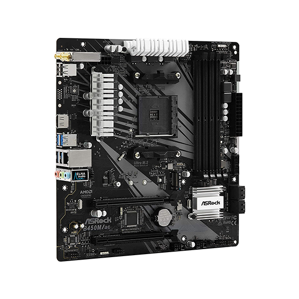 ASRock B450M/ac (Wi-Fi) Motherboard ASROCK