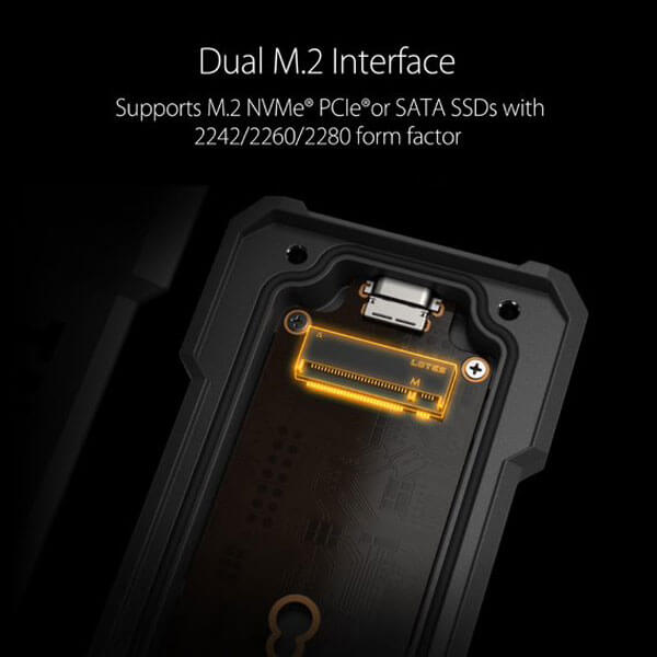 Asus TUF Gaming A1 M.2 NVMe SSD Enclosure ASUS