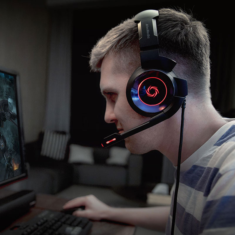 AverMedia SonicWave Gaming Headset (Red) AVERMEDIA
