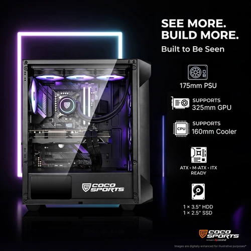 Coconut Nova X220 ARGB ATX Mid Tower Case COCONUT