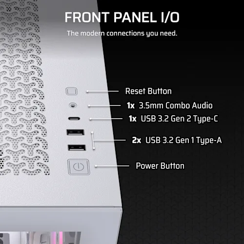 Corsair 3500X RS-R ARGB White E-ATX Mid Tower Case CORSAIR