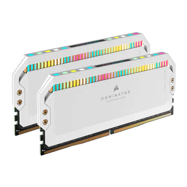 Corsair Dominator Platinum RGB White 64GB (32GBx2) 5600MHz CL40 DDR5 RAM CORSAIR