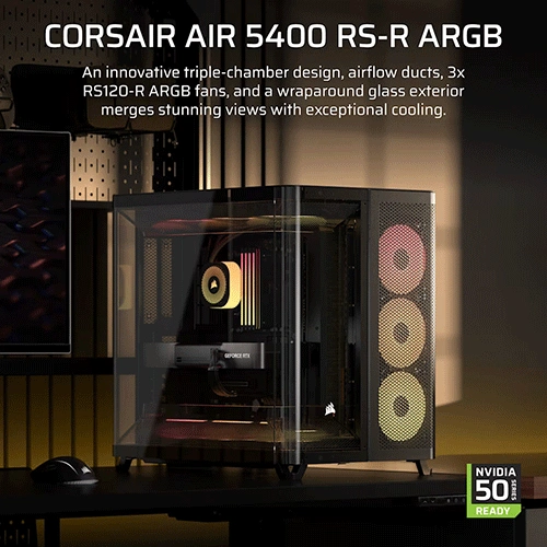 Corsair Air 5400 RS-R ARGB E-ATX Mid Tower Case CORSAIR