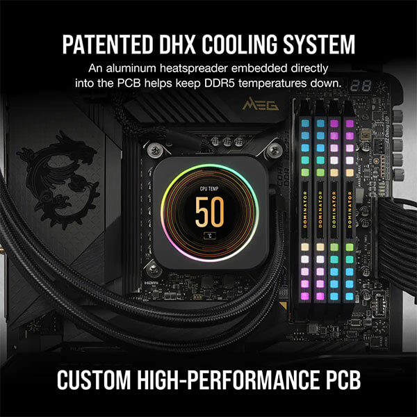 Corsair Dominator Platinum RGB 32GB (16GBx2) 7200MHz CL34 DDR5 RAM CORSAIR