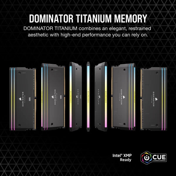 Corsair Dominator Titanium RGB 32GB (16GBx2) 7200MHz CL34 DDR5 RAM CORSAIR