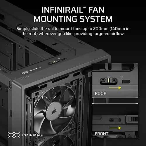 Corsair Frame 4000D Wood RS Modular E-ATX Mid Tower Case CORSAIR