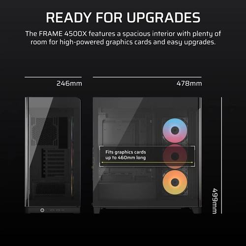 Corsair Frame 4500X RS-R ARGB Panoramic Glass E-ATX Mid Tower Case CORSAIR
