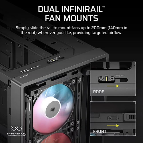 Corsair Frame 4000D LCD RS ARGB Premium E-ATX Mid Tower Case CORSAIR