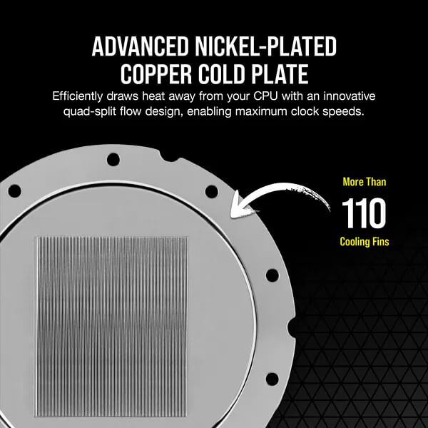 CORSAIR Hydro X Series XC7 RGB PRO CPU Water Block (1700/1200/AM5/AM4) - Silver CORSAIR