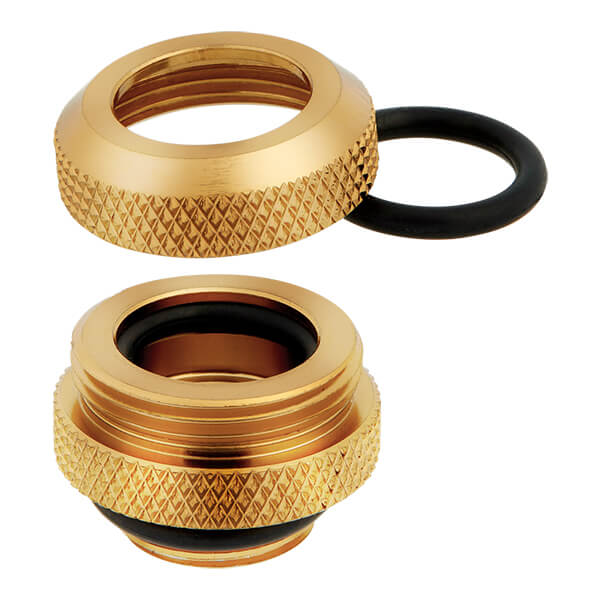 Corsair Hydro X Series XF Hardline 12mm OD Fitting Four Pack (Gold) CORSAIR