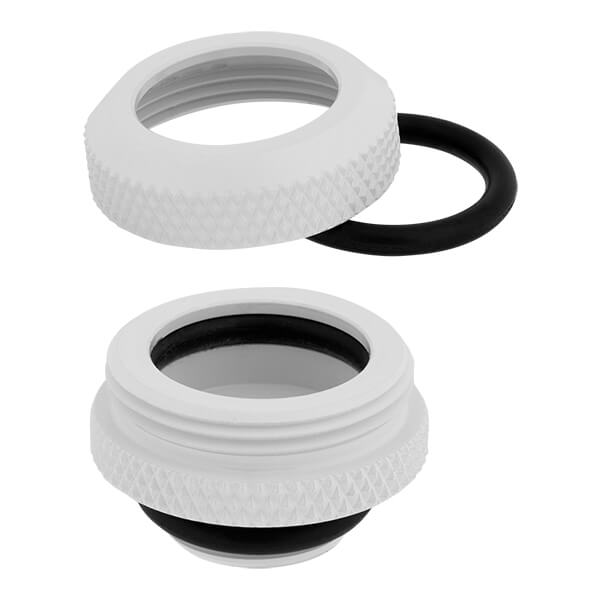 Corsair Hydro X Series XF Hardline 14mm OD Fitting Four Pack (White) CORSAIR