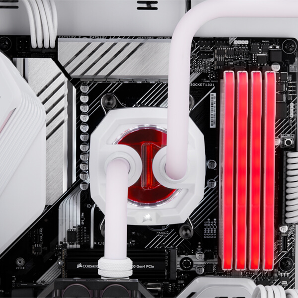 Corsair Hydro X Series XT Hardline Satin White 12mm Tubing CORSAIR