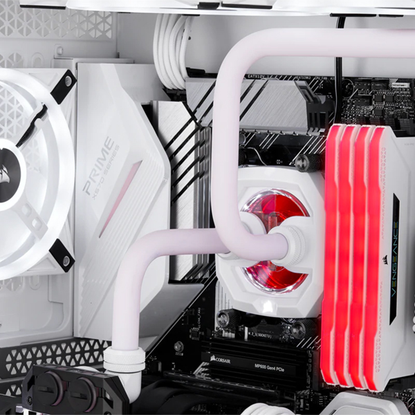 Corsair Hydro X Series XT Hardline Satin White 14mm Tubing CORSAIR