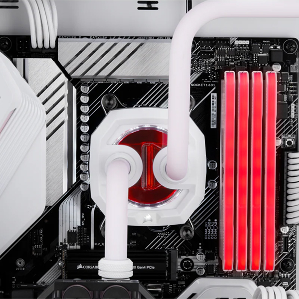 Corsair Hydro X Series XT Hardline Satin White 14mm Tubing CORSAIR