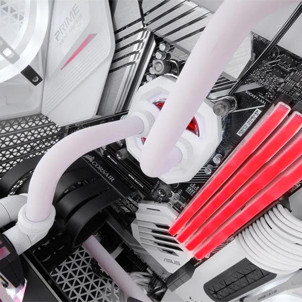 Corsair Hydro X Series XT Hardline Satin White 14mm Tubing CORSAIR