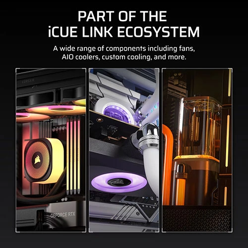 CORSAIR iCUE LINK XD6 RGB Elite LCD Pump and Reservoir With LCD screen – Grey CORSAIR