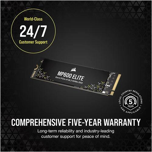 Corsair MP600 Elite 2TB NVMe Gen4 SSD CORSAIR