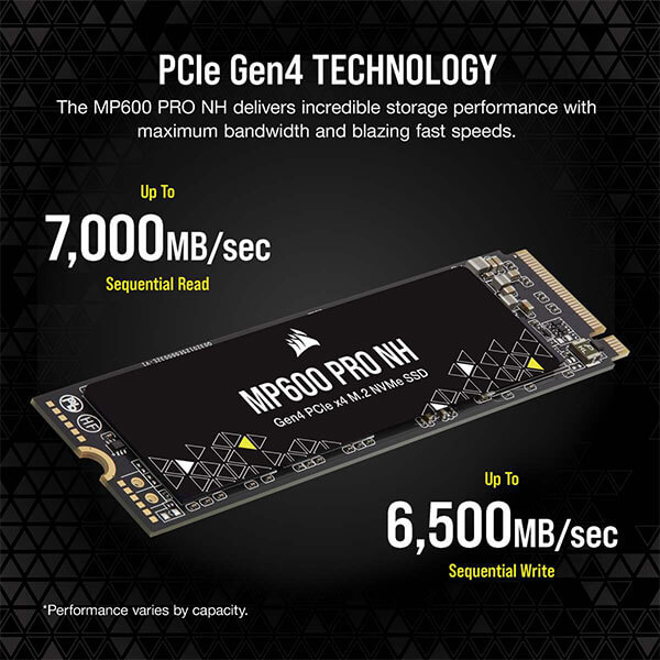 CORSAIR MP600 PRO NH 1TB M.2 NVMe Gen4 SSD CORSAIR