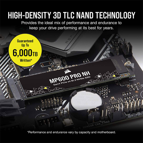 CORSAIR MP600 PRO NH 1TB M.2 NVMe Gen4 SSD CORSAIR