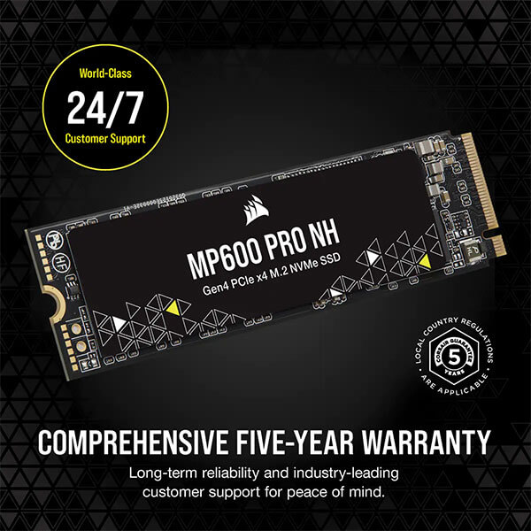 CORSAIR MP600 PRO NH 1TB M.2 NVMe Gen4 SSD CORSAIR