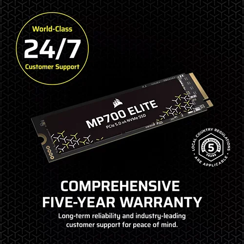 Corsair MP700 Elite 2TB NVMe Gen5 SSD CORSAIR