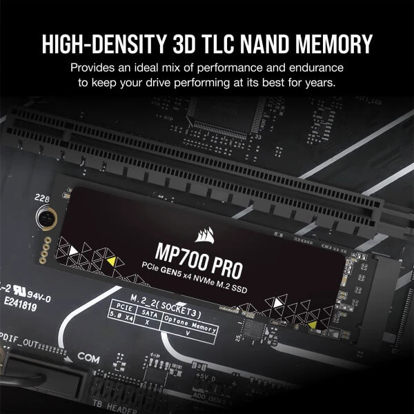 Corsair MP700 PRO 1TB M.2 NVMe 2.0 Gen5 SSD CORSAIR