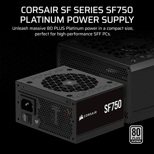 Corsair SF750 Platinum ATX 3.1 Fully Modular SFX SMPS CORSAIR