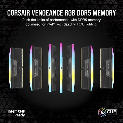 Corsair Vengeance RGB 128GB (64GBx2) 6000MHz CL40 DDR5 RAM CORSAIR