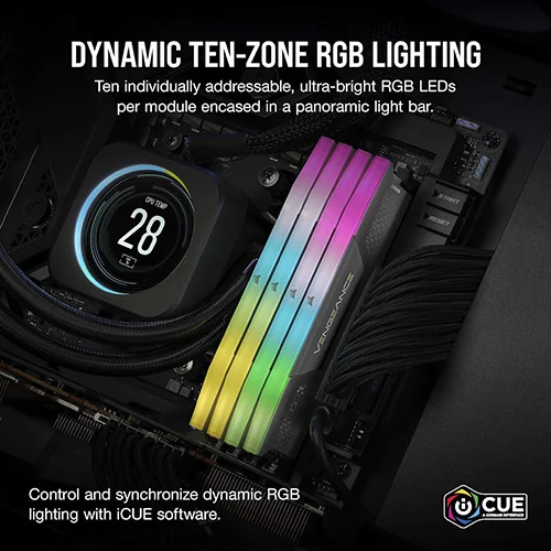 Corsair Vengeance RGB 32GB 5200MHz CL40 DDR5 RAM CORSAIR