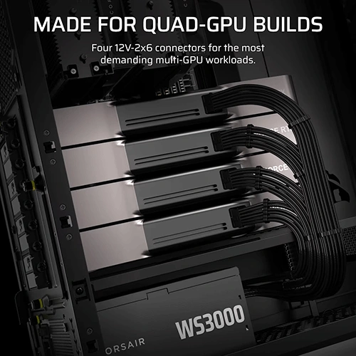Corsair WS3000 Platinum 3000 Watt ATX 3.1 Fully Modular Workstation SMPS CORSAIR