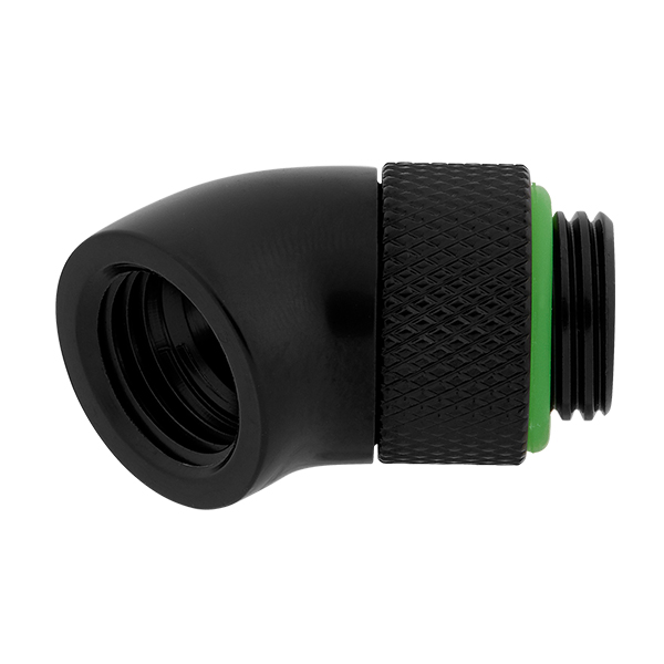 Corsair Hydro X Series XF Hardline 45° Rotary Adapter Twin Pack (Black) CORSAIR