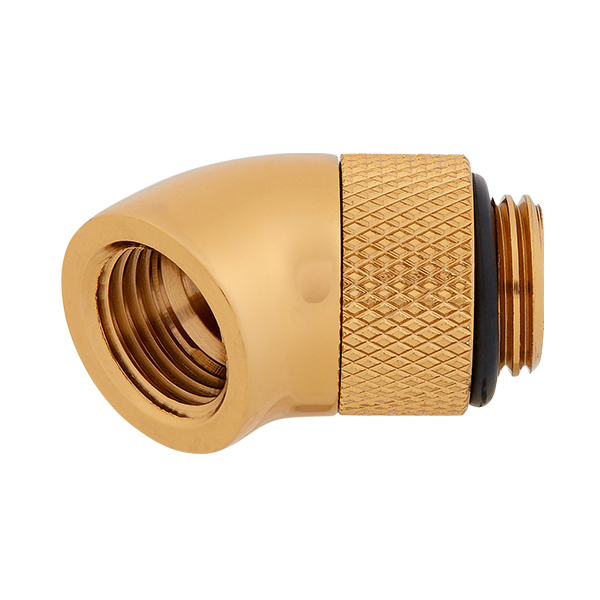 Corsair Hydro X Series XF Hardline 45° Rotary Adapter Twin Pack (Gold) CORSAIR
