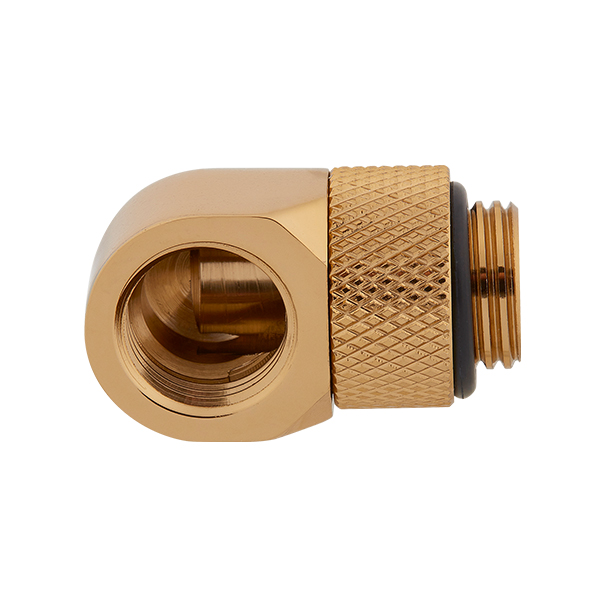 Corsair Hydro X Series XF Hardline 90° Rotary Adapter Twin Pack (Gold) CORSAIR