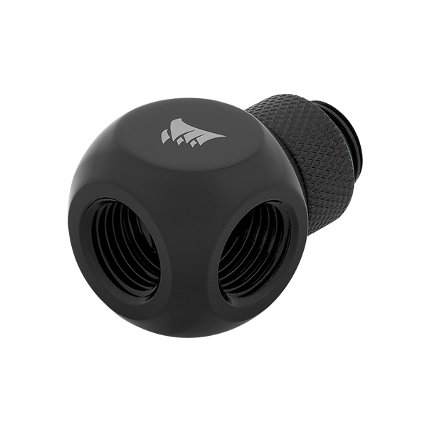 Corsair Hydro X Series XF Hardline Rotary Y-Splitter (Black) CORSAIR