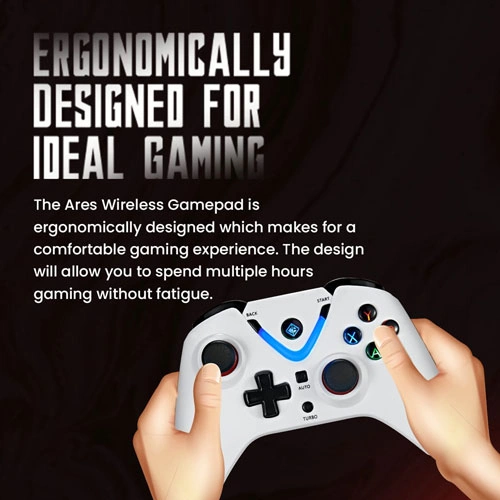 Cosmic Byte Ares Wireless White Game Controller with Magnetic Triggers COSMIC BYTE