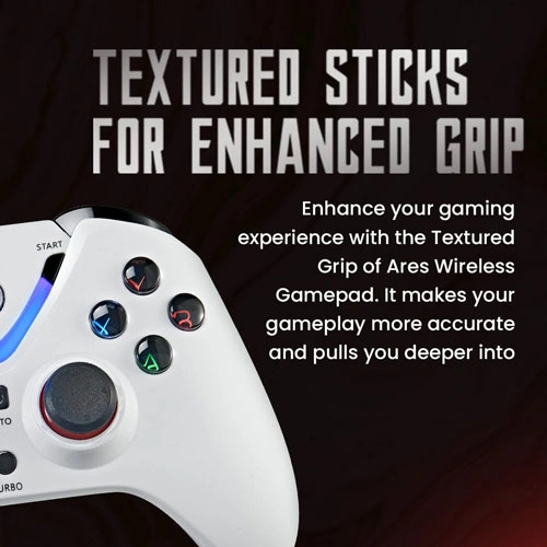 Cosmic Byte Ares Wireless White Game Controller with Magnetic Triggers COSMIC BYTE