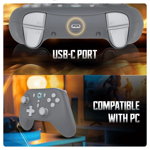 Cosmic Byte Blitz Wireless Plus Wired Grey Game Controller COSMIC BYTE